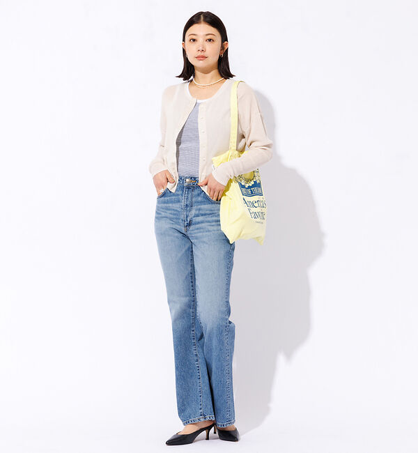 Rouge vif「＜25SS新色＞【SOMETHING/サムシング】LISA ヴィンテージ フレア」|デニム|