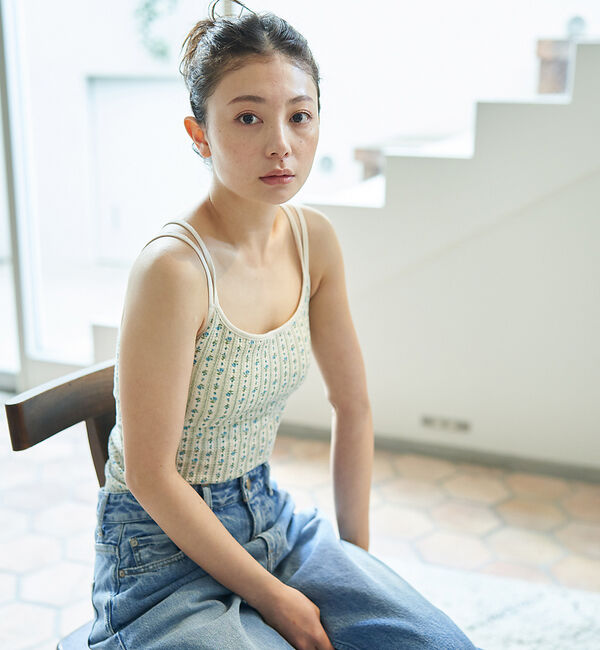 Rouge vif「【JEMORGAN/ジェーイーモーガン】花柄 カップ付キャミソール / TCワッ」|キャミソール|