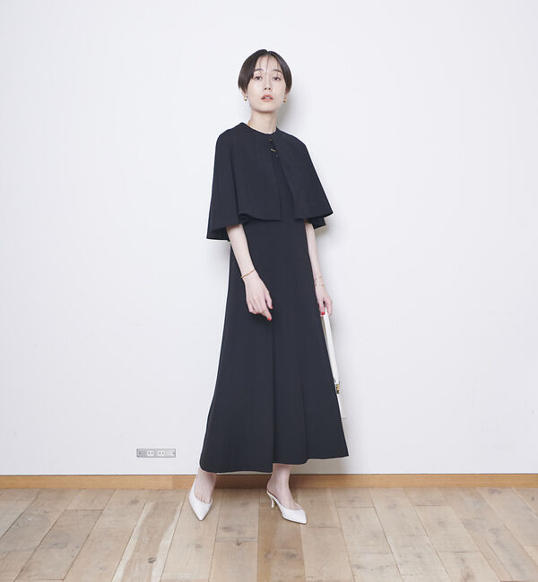 Rouge vif「ライトポンチケープ付き２WAYワンピース」|ワンピース|