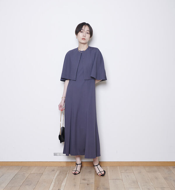 Rouge vif「ライトポンチケープ付き２WAYワンピース」|ワンピース|