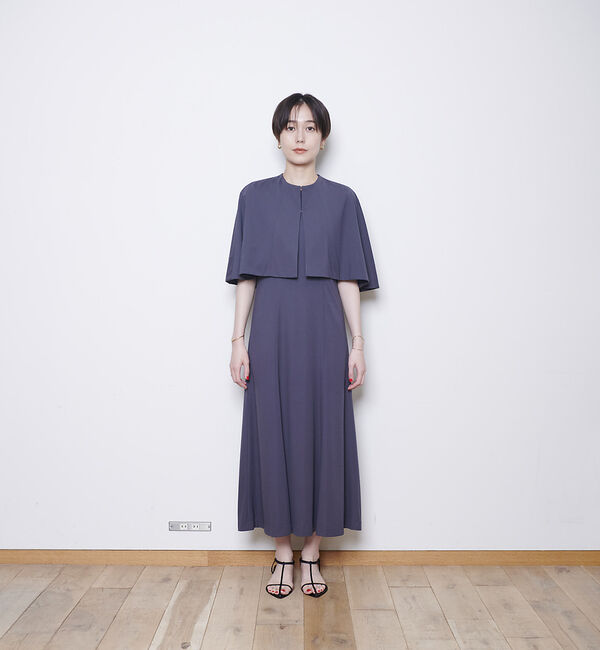 Rouge vif「ライトポンチケープ付き２WAYワンピース」|ワンピース|