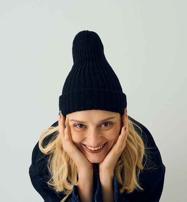 Rouge vif「【COSY/コージー】リブ編みニットキャップ　ビーニー」|その他|