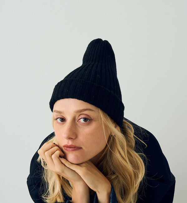 Rouge vif「【COSY/コージー】リブ編みニットキャップ　ビーニー」|その他|