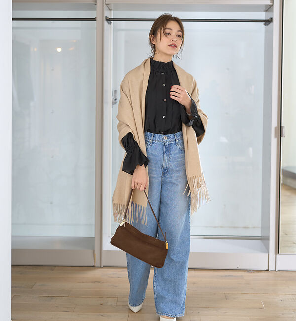 Rouge vif「カシミヤ無染色ストール」|マフラー|