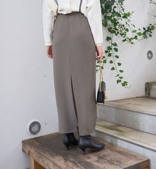 Rouge vif「2wayサスペンダー付きタイトスカート」|スカート|