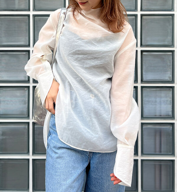 Rouge vif「ニュアンスタートルシアーブラウス」|シャツ・ブラウス|