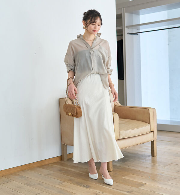 Rouge vif「【新色登場】切替マキシスカート」|スカート|