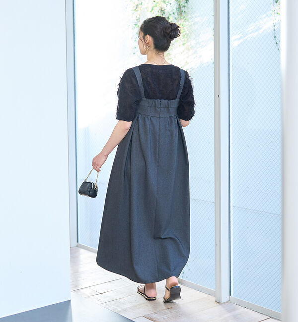 Rouge vif「シアーフリンジニット フレンチプルオーバー」|ニット・セーター|