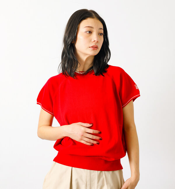 Rouge vif「【SOMETHING/サムシング】コットンニットプルオーバー / ラグラン【WE」|ニット・セーター|