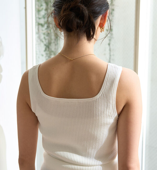 Rouge vif「スクエアネックリブタンクトップ」|ニット・セーター|