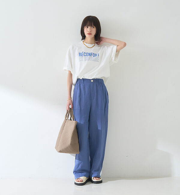 Rouge vif「ピグメントダイカジュアルロゴBIG Tシャツ」|Tシャツ・カットソー|