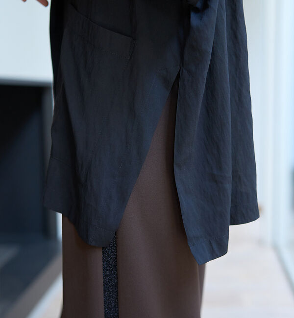 Rouge vif「強撚半袖シアーフォルムジャケット」|テーラードジャケット|