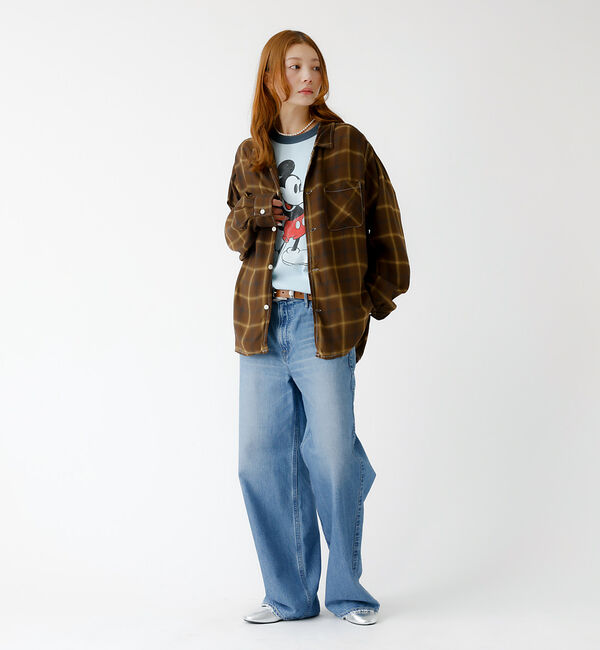 Rouge vif「【REMI RELIEF / レミレリーフ】レーヨンツイルチェックレギュラー シ」|シャツ・ブラウス|