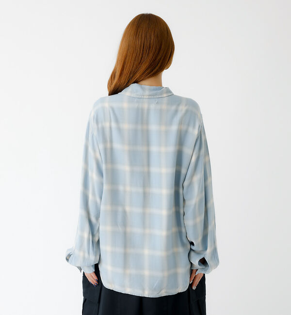 Rouge vif「【REMI RELIEF / レミレリーフ】レーヨンツイルチェックレギュラー シ」|シャツ・ブラウス|