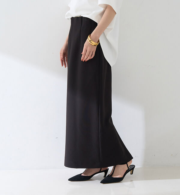 Rouge vif「【セットアップ対応】【3サイズ展開】ストレッチダブルクロスタイトスリットスカート」|スカート|