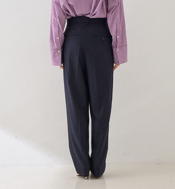 Rouge vif「【セットアップ対応】メンズライクウール混サキソニーテーパードパンツ」|その他|