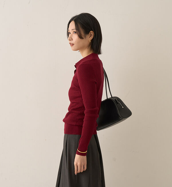 Rouge vif「パイピングロングハンドルボストンバッグ」|ボストンバッグ|