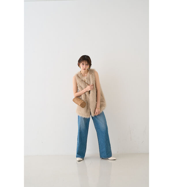 Rouge vif「【一部店舗限定】エコファーベスト」|ダウンベスト・ベスト|