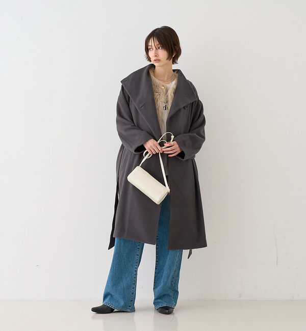 Rouge vif「【一部店舗限定】ショートビーバーニュアンスカラーコート」|その他|