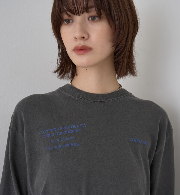 Rouge vif「ガーメントダイロゴロンTシャツ」|Tシャツ・カットソー|