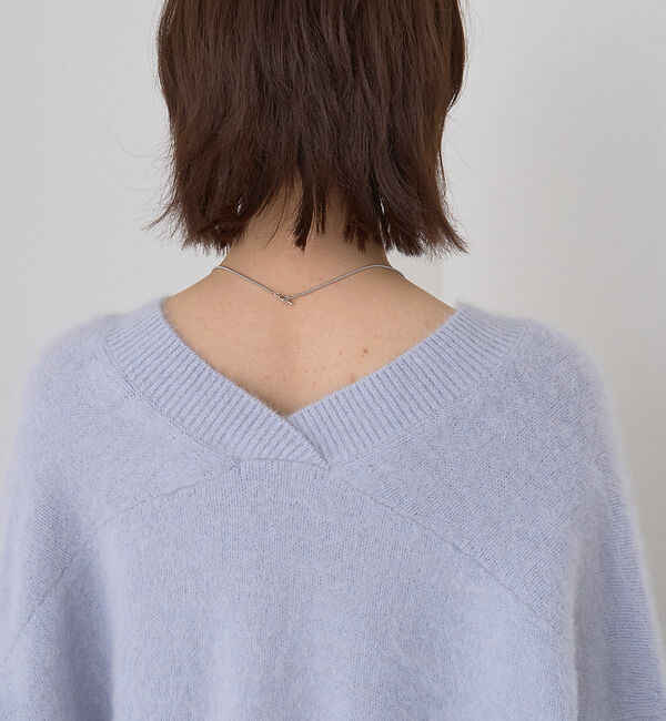 Rouge vif「フォックスウールVネックスリットニットプルオーバー」|ニット・セーター|