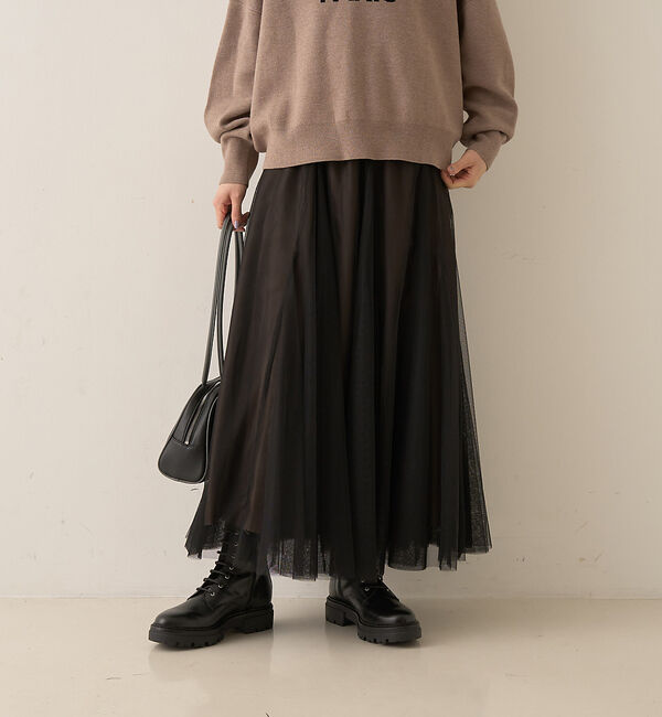 Rouge vif「【定番人気】【ロングセラー】チュールマチフレアスカート」|スカート|