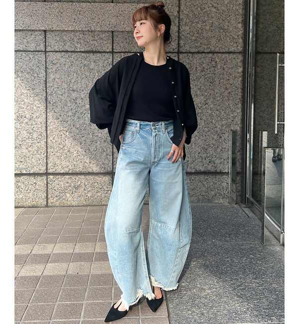 Rouge vif「スタンドカラータックシャツカーデ」|シャツ・ブラウス|