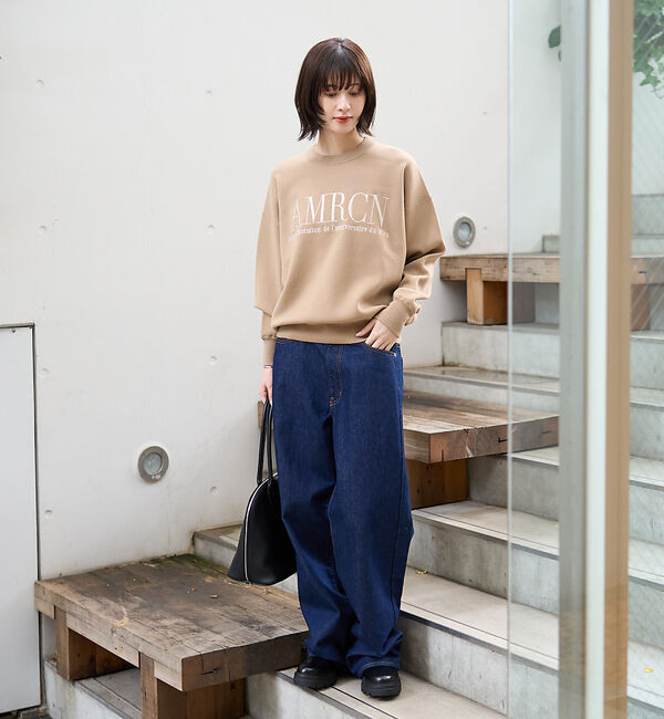 Rouge vif「【AMERICANA&times;MICA＆DEAL/ アメリカーナ&times;マイカ】ロゴニット」|ニット・セーター|