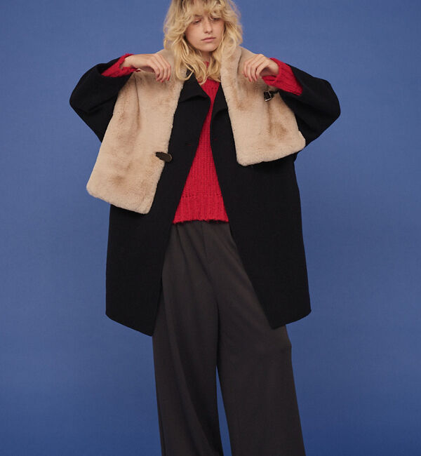 Rouge vif「【HELEN MOORE/ヘレンムーア】バックル付フェイクファースカーフ / ス」|マフラー|