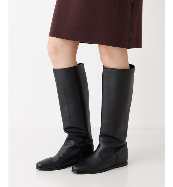 Rouge vif「【REMME／レメ】フラットインソールロングブーツ」|ショートブーツ|