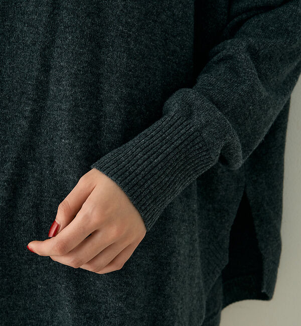 Rouge vif「ボトルネックポンチョライクニットプルオーバー」|ニット・セーター|