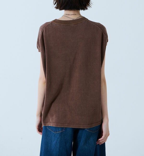 Rouge vif「【JOHNBULL/ジョンブル】ドライコットンピグメントフレンチニットT / フ」|ニット・セーター|