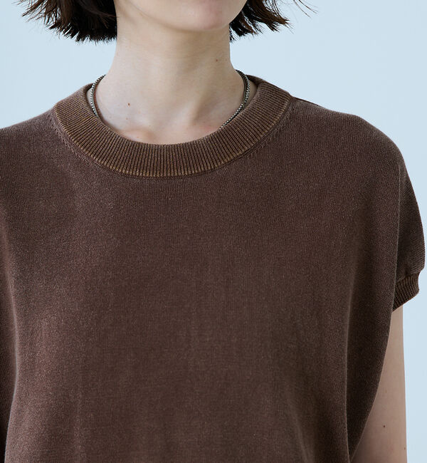 Rouge vif「【JOHNBULL/ジョンブル】ドライコットンピグメントフレンチニットT / フ」|ニット・セーター|