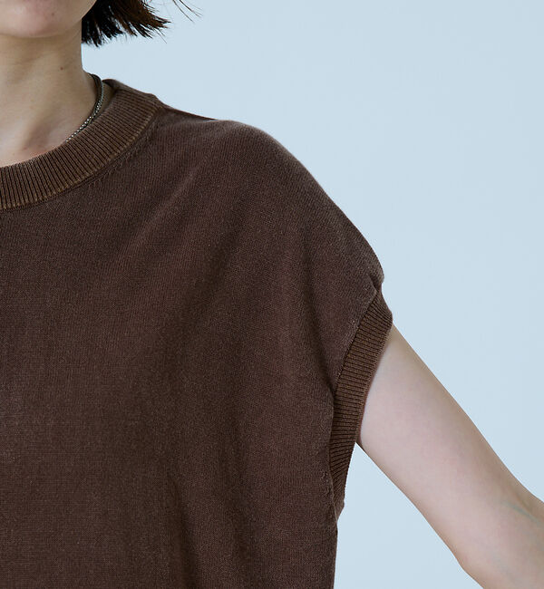 Rouge vif「【JOHNBULL/ジョンブル】ドライコットンピグメントフレンチニットT / フ」|ニット・セーター|