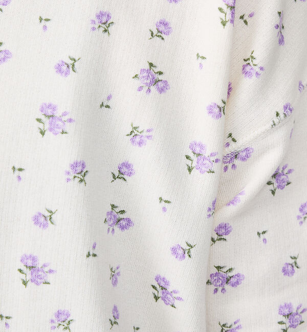 Rouge vif「【JEMORGAN / ジェーイーモーガン】ガーゼ裏毛 花柄クルースウェット/J」|スウェット・ジャージ|