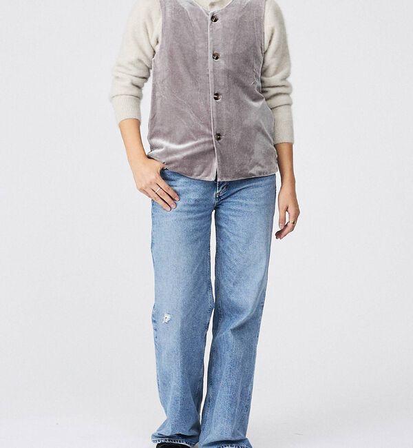 Rouge vif「【Keena/キーナ】ベルベットベスト/トップス/ベロア【WEB限定】」|ベスト・ジレ|