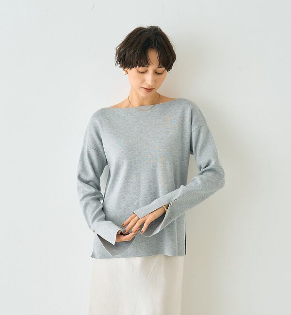 Rouge vif「スムーススリット ニットプルオーバー」|ニット・セーター|