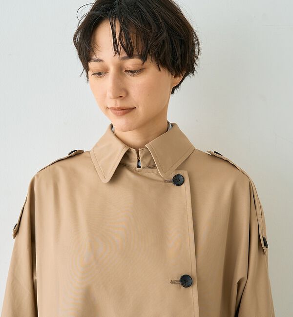 Rouge vif「【2サイズ展開】撥水NEWロングトレンチコート」|トレンチコート|