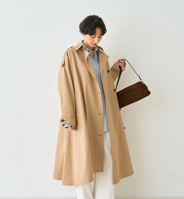 Rouge vif「【2サイズ展開】撥水NEWロングトレンチコート」|トレンチコート|