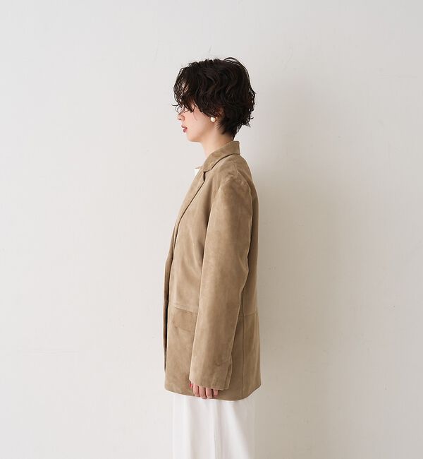 Rouge vif「ゴートスエード シングルジャケット」|テーラードジャケット|