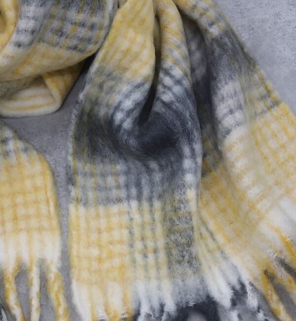 Rouge vif「チェックマフラー/40x180/マフラー大判/ロング/お出かけ」|マフラー|