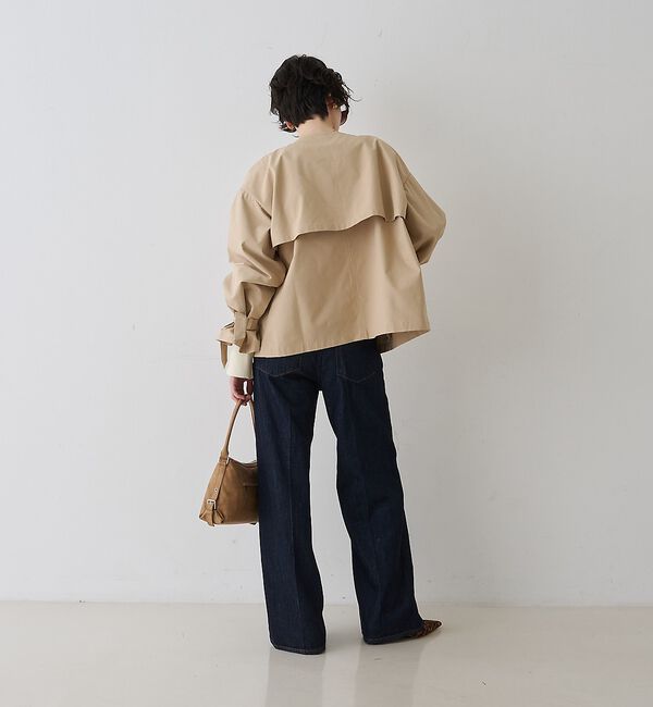 Rouge vif「【撥水・防花粉加工】【一部店舗限定】キャンディスリーブショートトレンチコート」|トレンチコート|