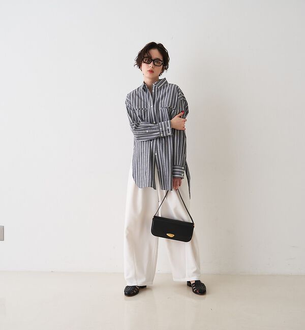 Rouge vif「【MAESTOSO/マエストソ】NOA BAGUETTE レザーショルダーバッグ」|ショルダー・メッセンジャー|