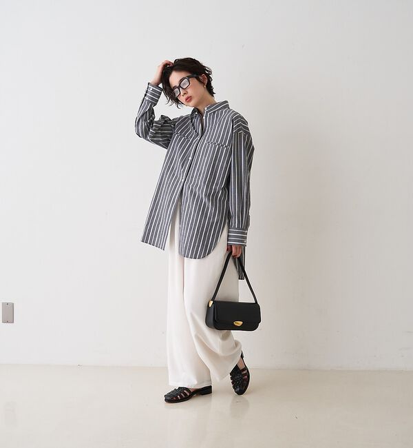 Rouge vif「【MAESTOSO/マエストソ】NOA BAGUETTE レザーショルダーバッグ」|ショルダー・メッセンジャー|