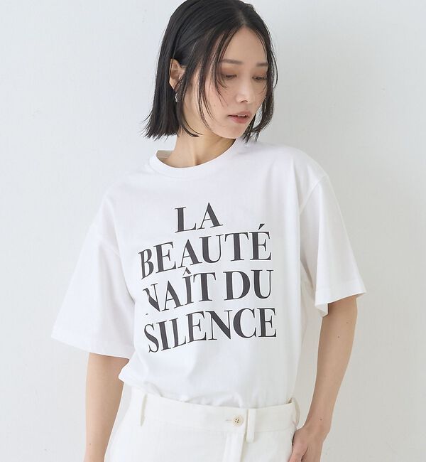 Rouge vif「バックフォト グラフィックロゴTシャツ」|Tシャツ・カットソー|ホワイト