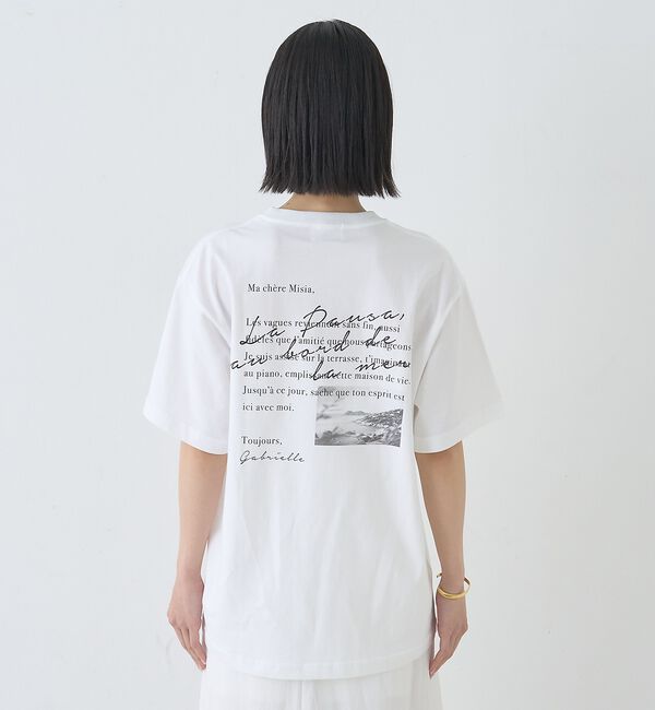 Rouge vif「バックフォト グラフィックロゴTシャツ」|Tシャツ・カットソー|