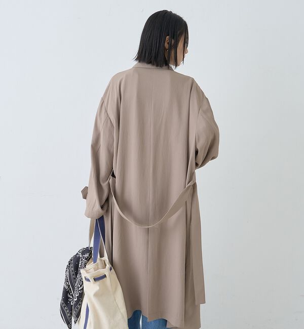 Rouge vif「【2サイズ展開】ステンカラーロングコート」|ステンカラーコート|