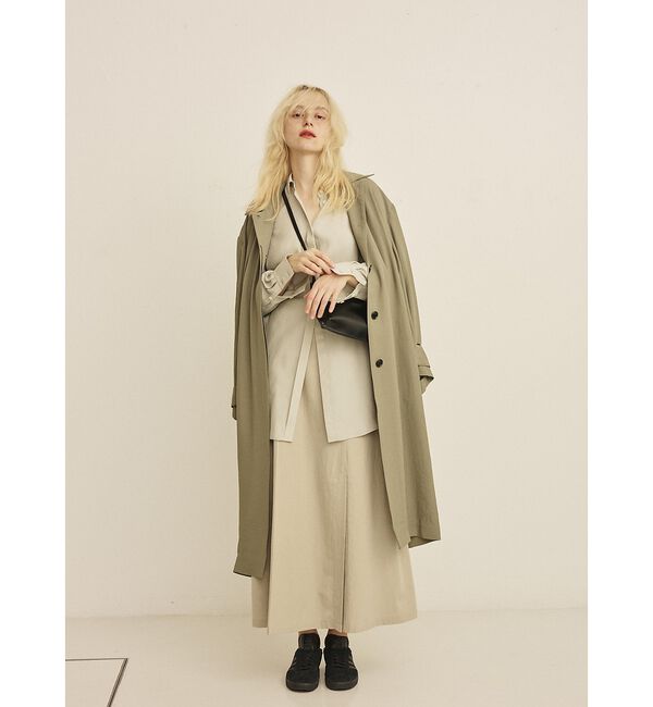 Rouge vif「【2サイズ展開】ステンカラーロングコート」|ステンカラーコート|