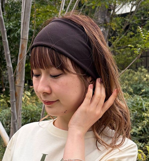 Rouge vif「【La Maison de Lyllis/ラ メゾン ド リリス】FRAI HE」|ヘアバンド|ブラウン