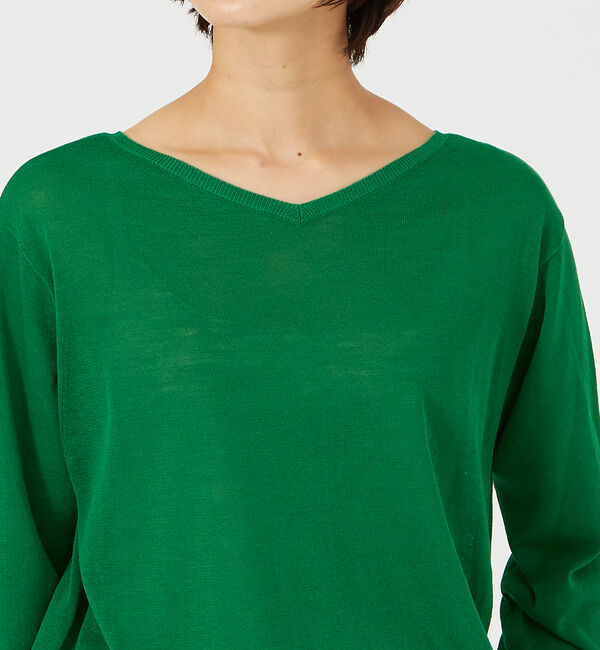 qualite「【アンサンブル対応】シアーウール2WAYニットプルオーバー」|ニット・セーター|